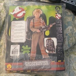 Ghostbusters costume with inflatable proton pack